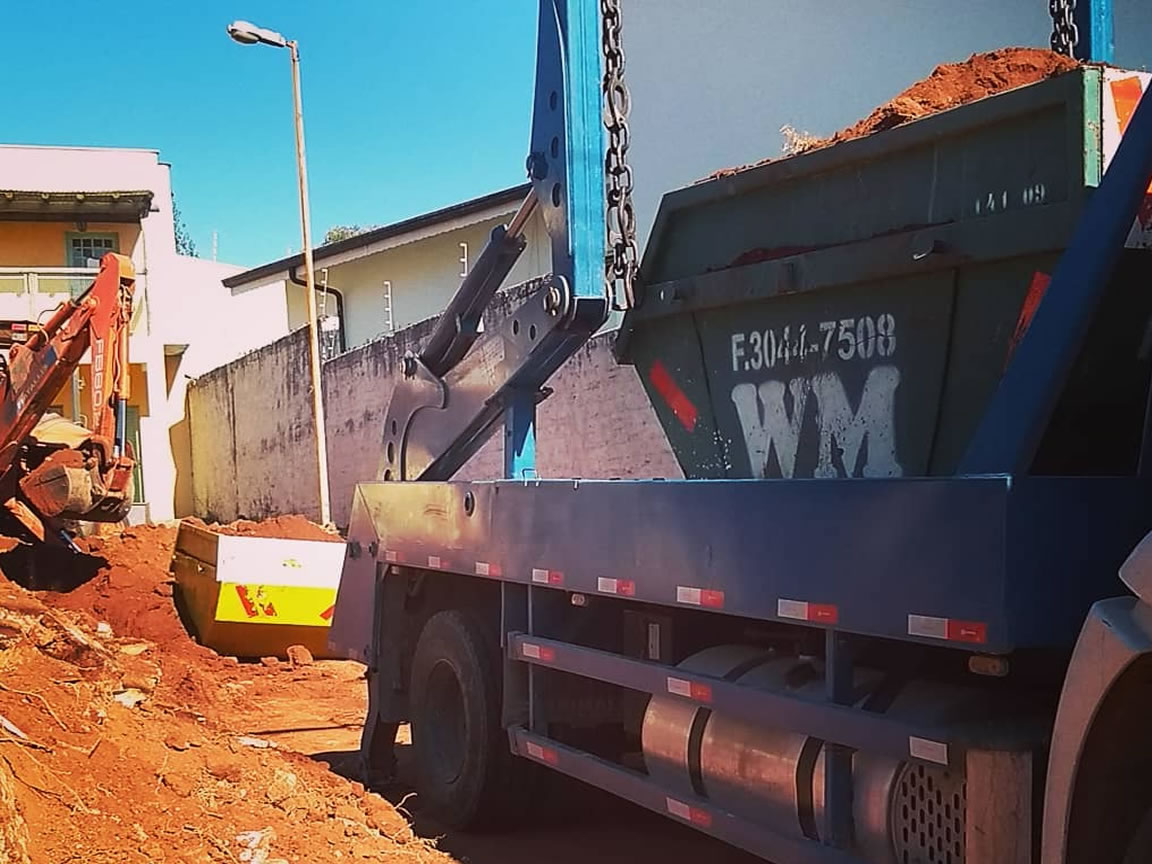 Frota de caçambas da WM